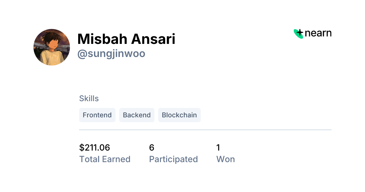 Misbah Ansari | NEARN Talent